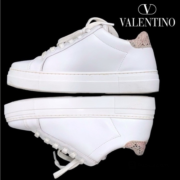 Valentino Sneakers size 6 white/pink - Picture 5 of 6